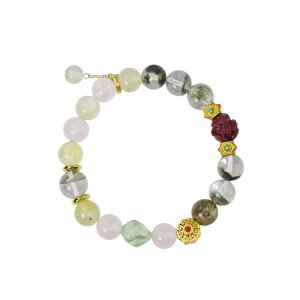 十二支【ウサギ】緑ブドウ＋粉水晶＋緑幽霊