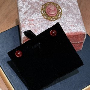 s925銀のピン+天然の高品質クリスタル単珠イヤリング