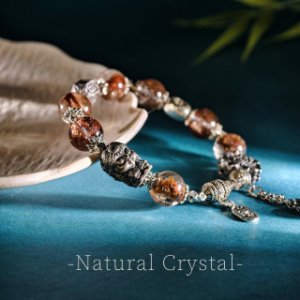 ザキラム女財神赤幽霊手串