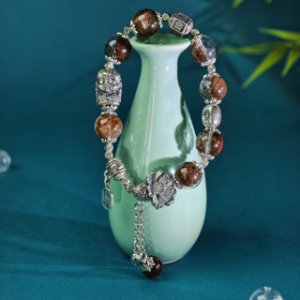 ザキラム女財神赤幽霊手串