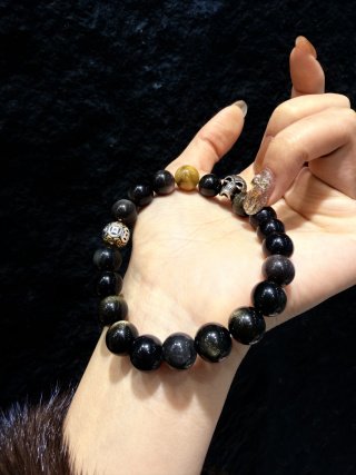 男金銀曜石金虎眼