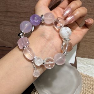 ホワイトスノーゴースト+スターライトパウダークリスタル+ラベンダー紫水+ホワイトクリスタル