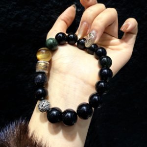 男性用黒曜石金虎眼緑髪青虎眼規格