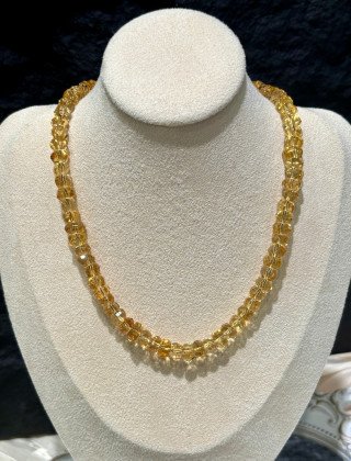 黄水晶ネックレス