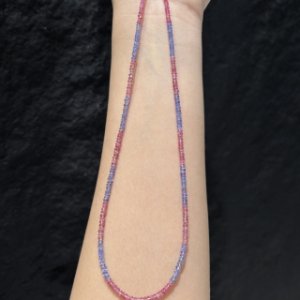 カラーサファイア+トルマリンネックレス